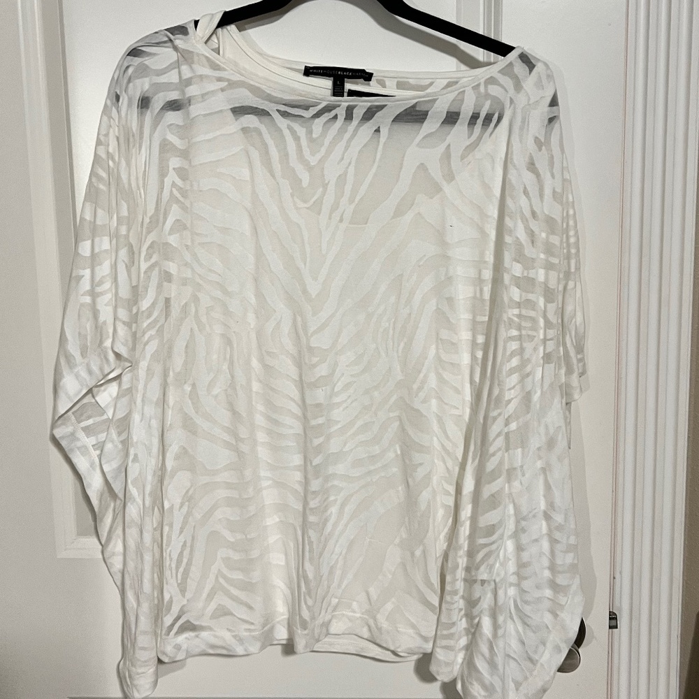 Zebra Print Burnout Top - image 1